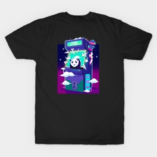 Fantasy origami panda arcade T-Shirt